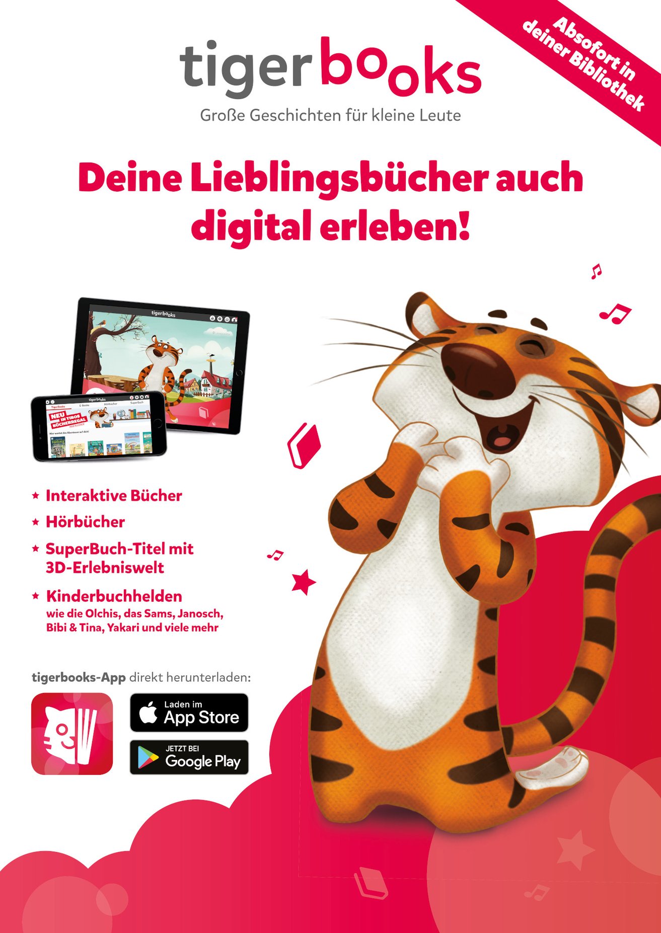 v Plakat mit Tiger