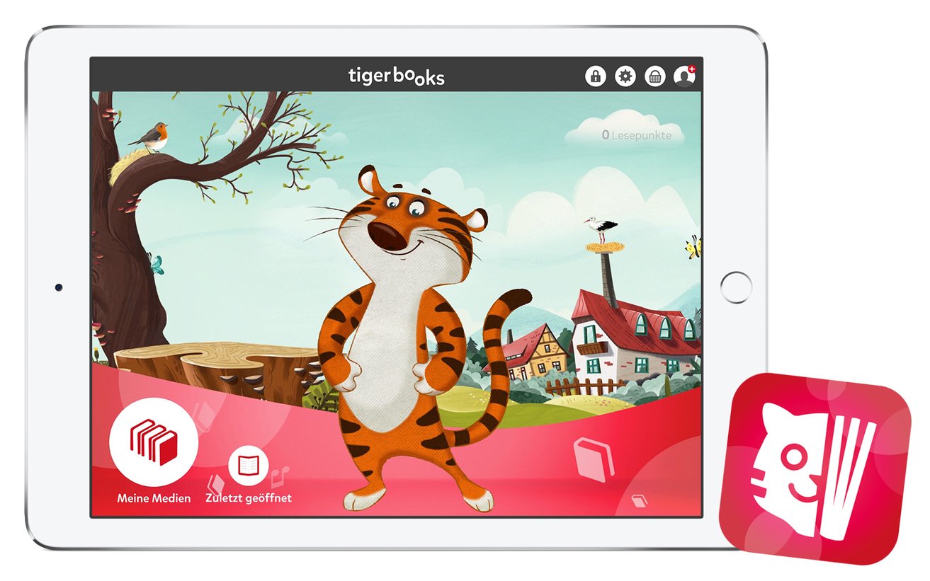 tigerbooks Tablet ©tigerbooks Tablet mit Tiger